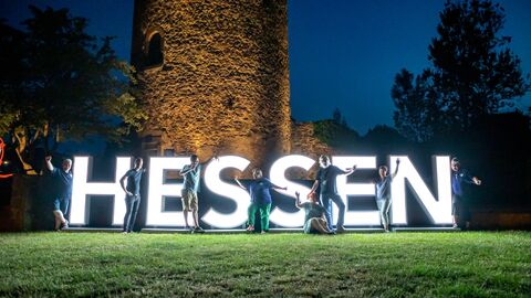 Die reisenden HESSEN-Buchstaben in Grünberg