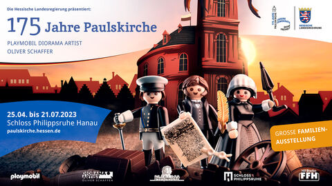 Playmobilausstellung zurm Jubiläum 175 Jahre Paulskirche in Hanau 
